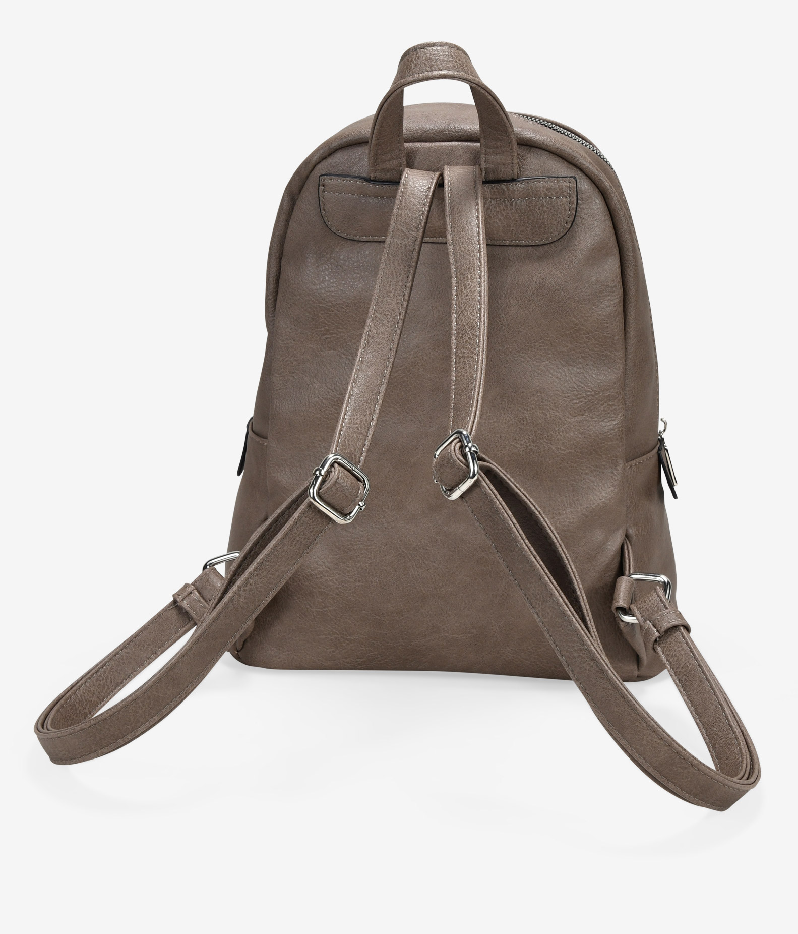 Mochila deportiva visón con bordado 