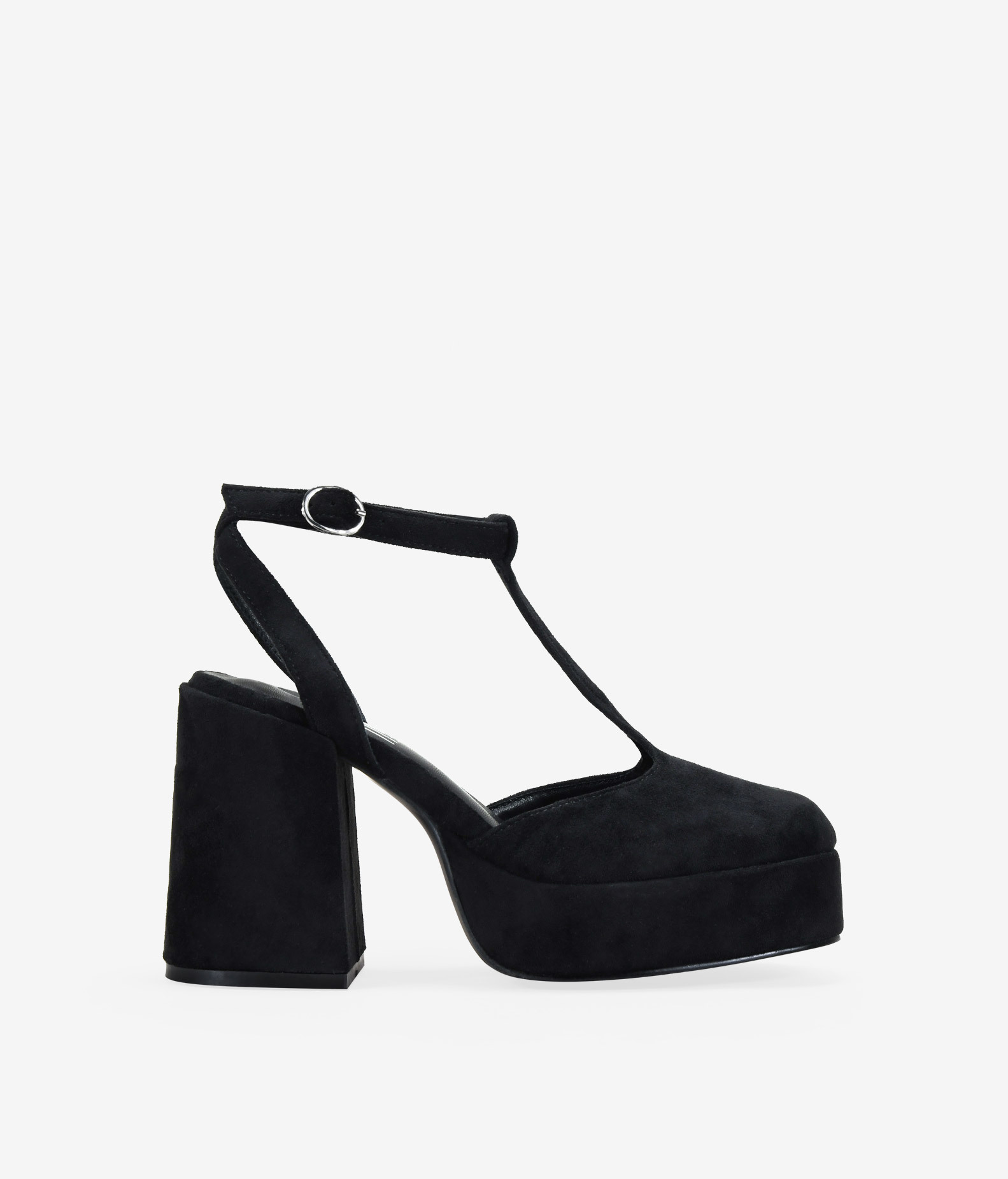 Zapatos de tacón negros con plataforma