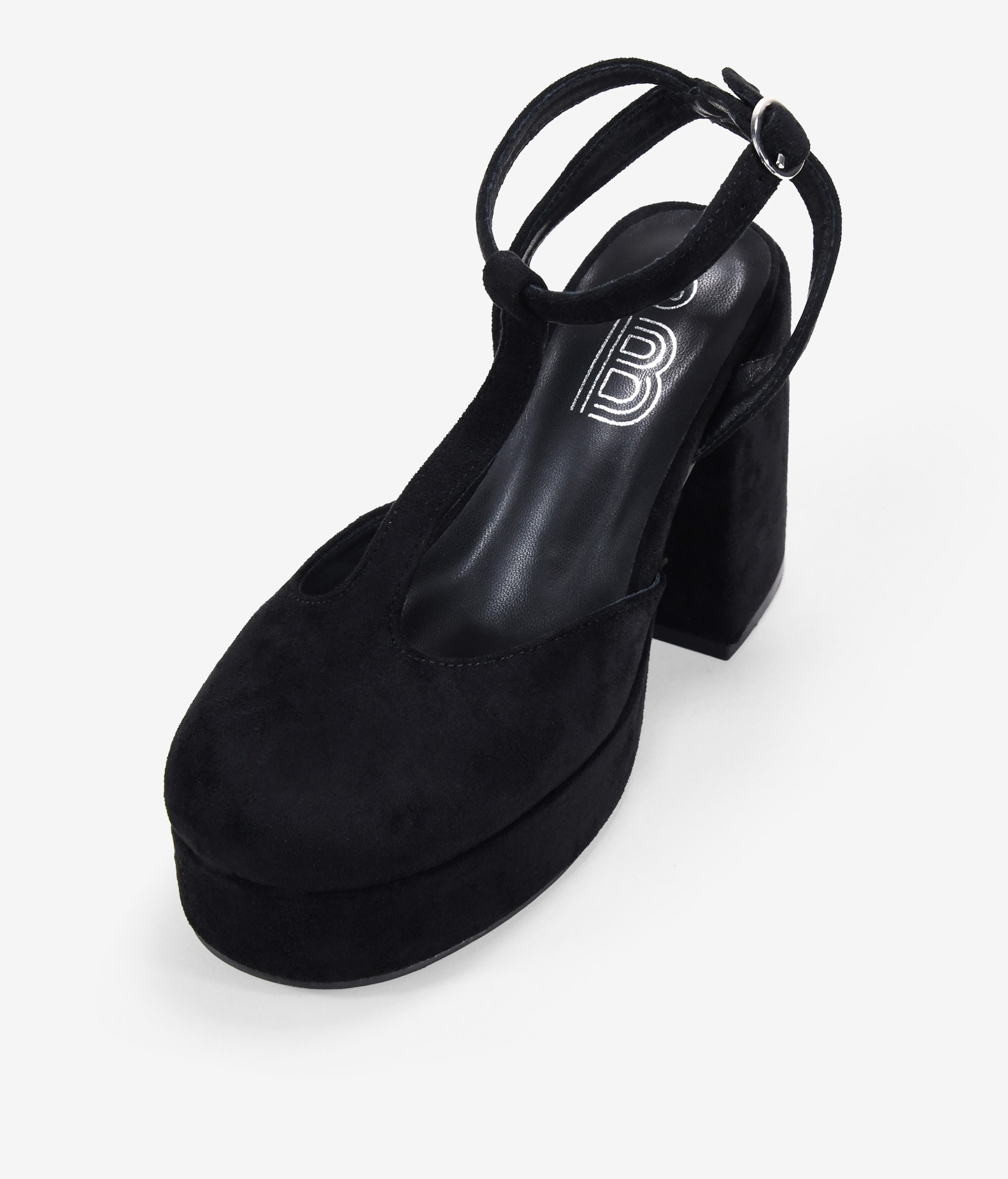 Zapatos de tacón negros con plataforma