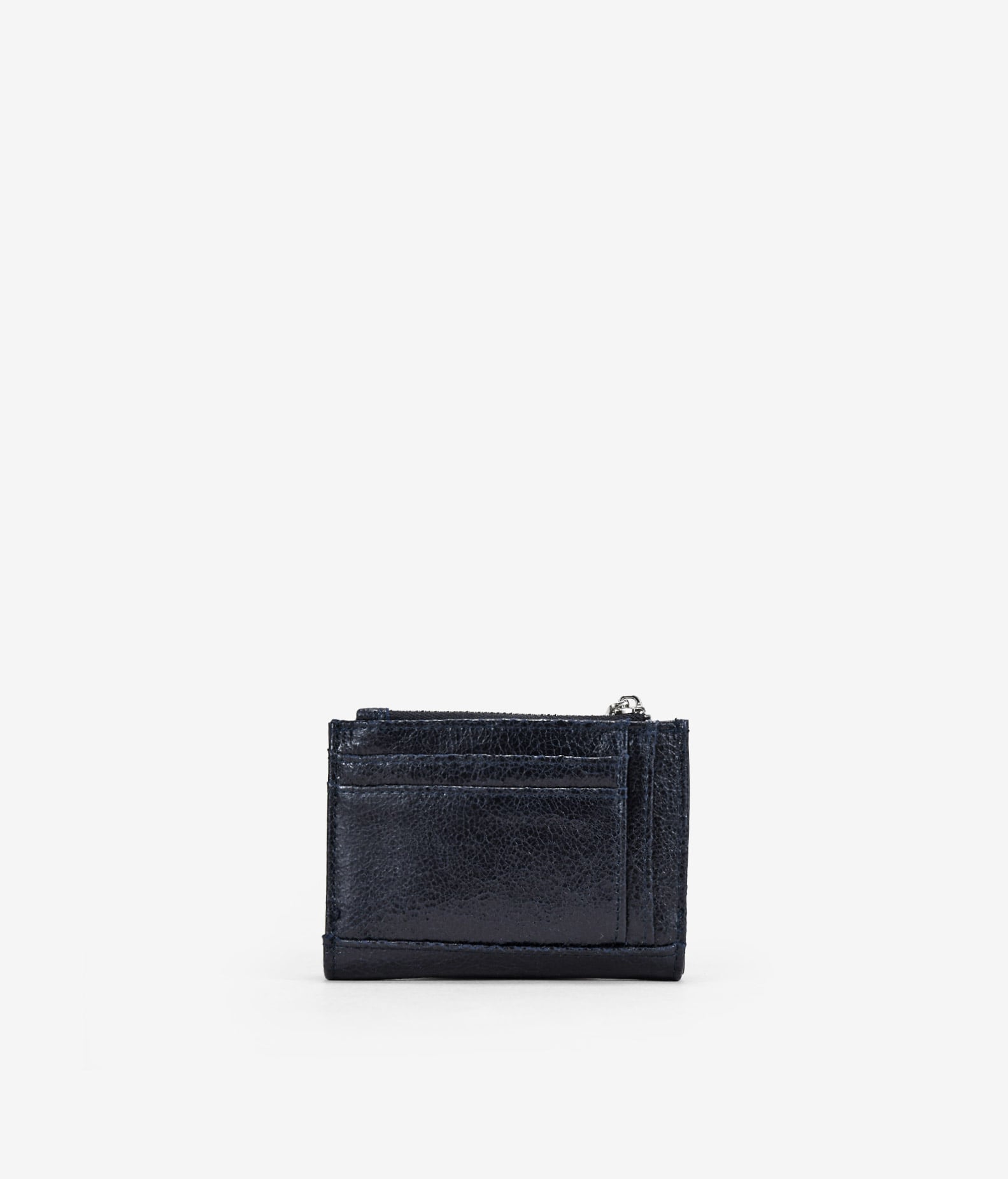 Billetero pequeño azul con tachas