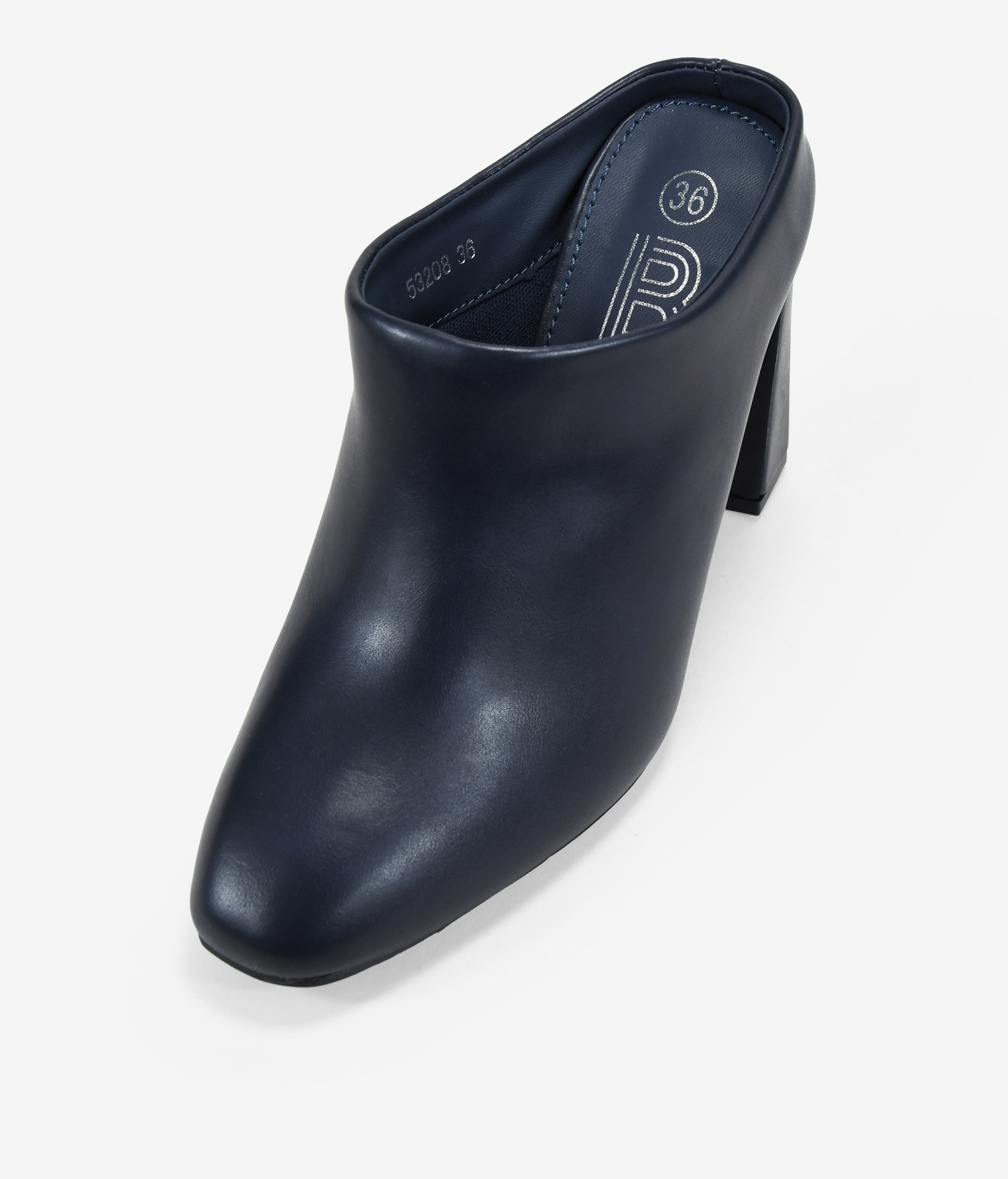 Zuecos de tacón azules