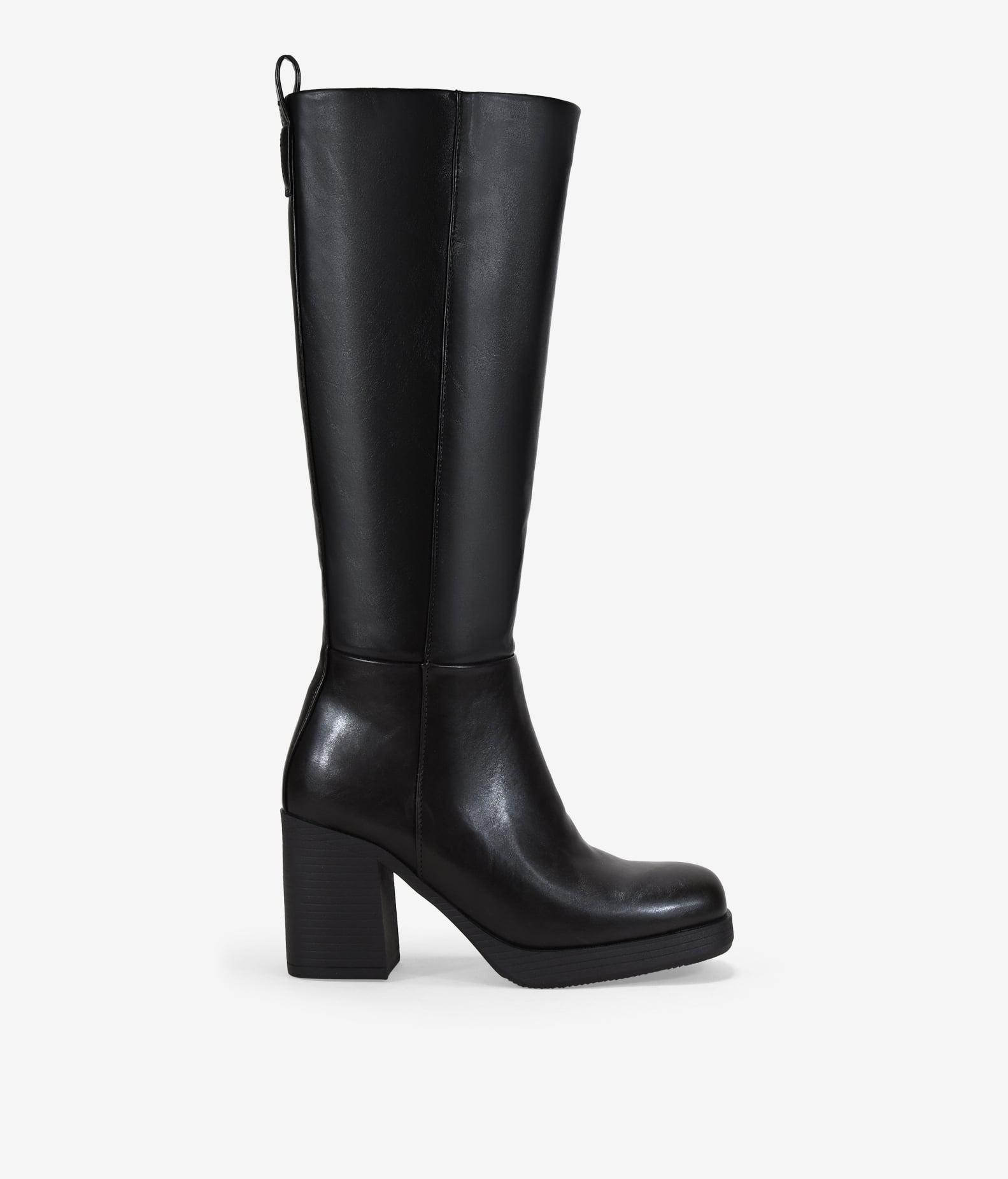 Botas altas marrones con tacón