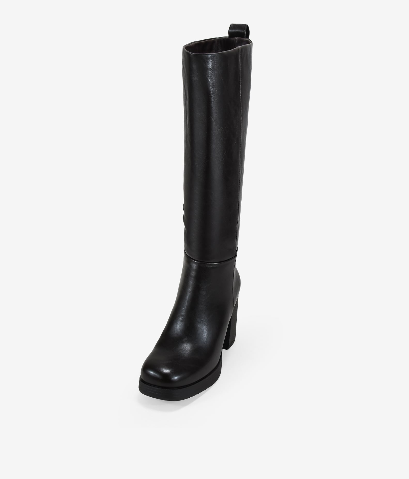 Botas altas marrones con tacón