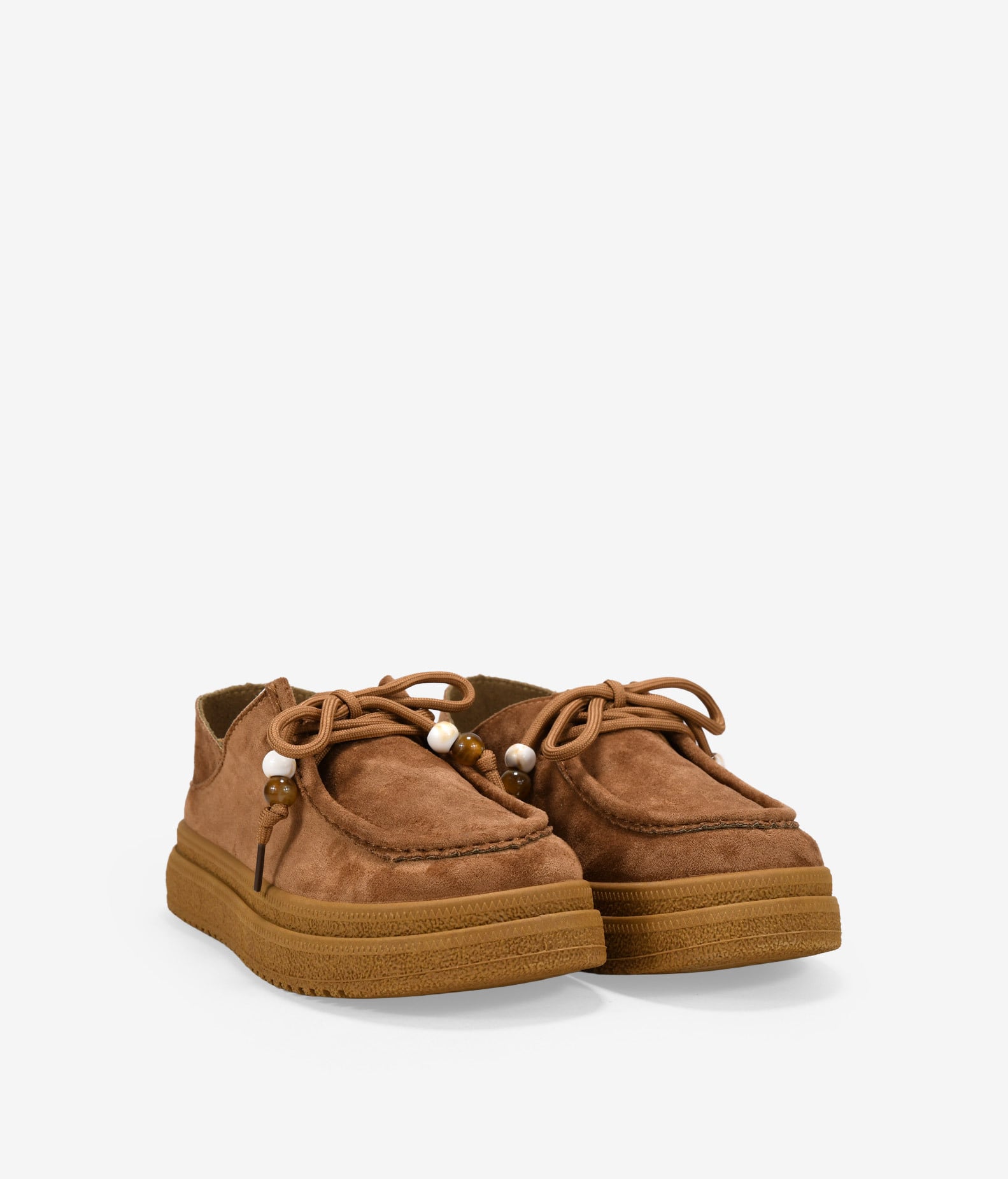 Zapatos de plataforma cuero con cordones