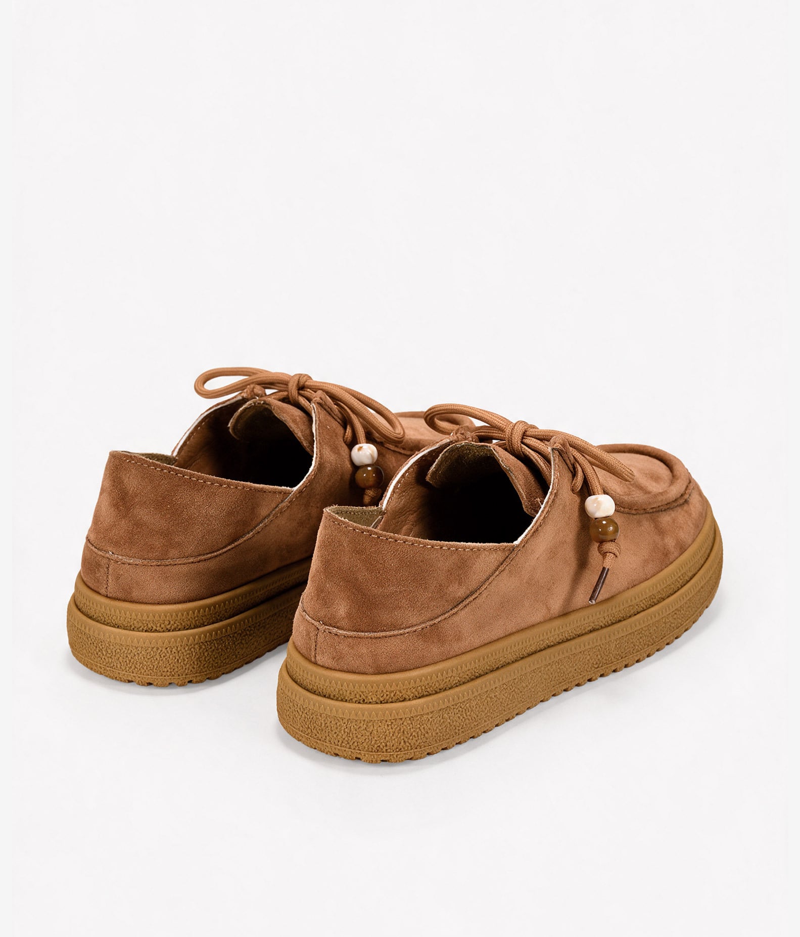 Zapatos de plataforma cuero con cordones
