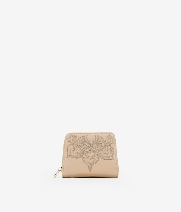 Monedero beige con mandala