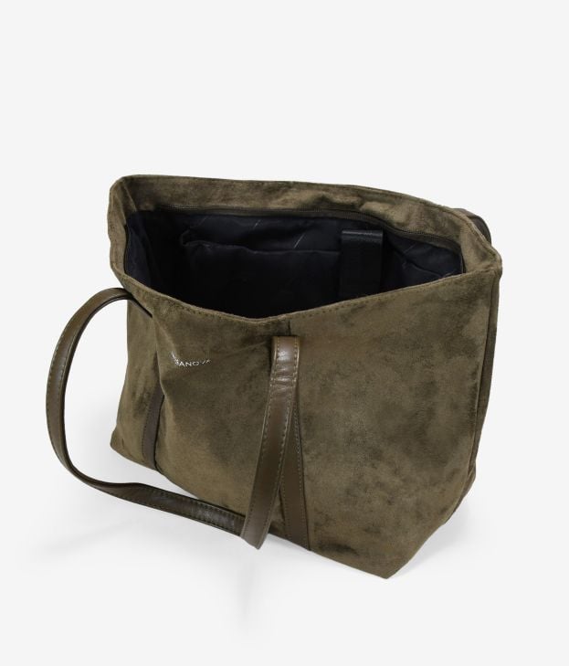 Bolso shopper verde para portátil - Imagen 4