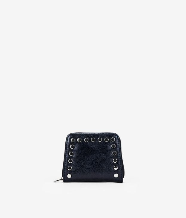 Monedero azul con tachas - Imagen 1