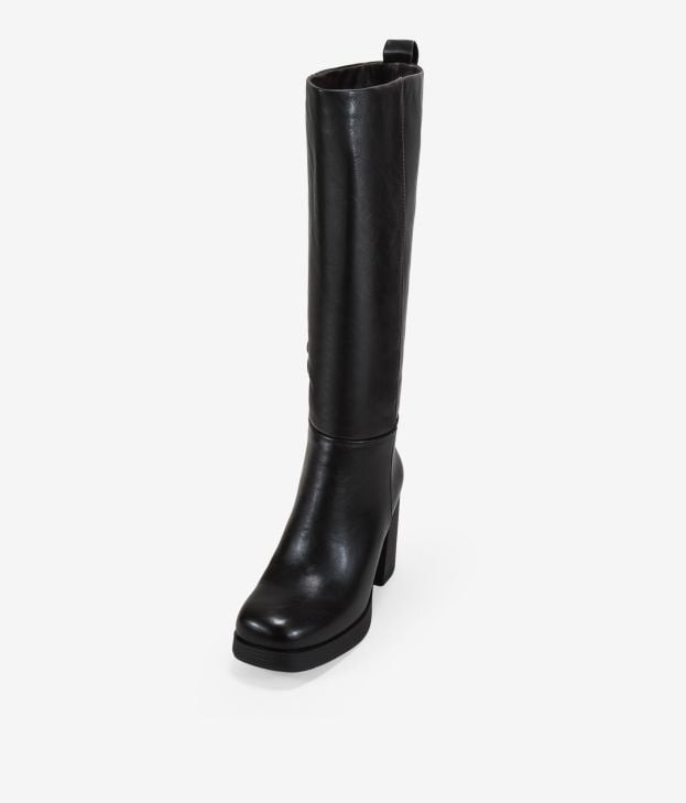 Botas altas marrones con tacón - Imagen 4