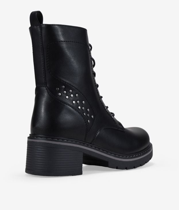 Botas militares negras con tachuelas - Imagen 5