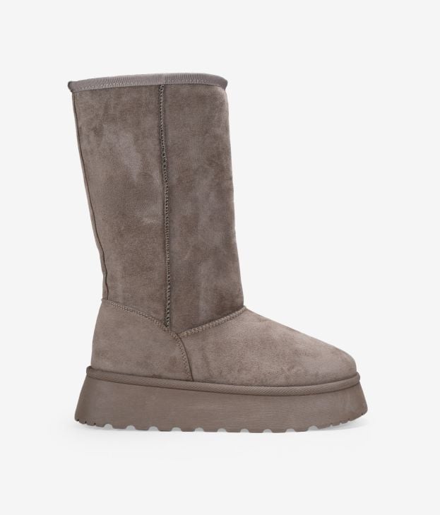 Botas altas visón de invierno con plataforma - Imagen 1