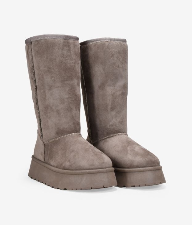 Botas altas visón de invierno con plataforma - Imagen 2