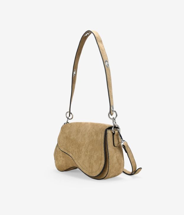 Bolso de hombro visón con solapa - Imagen 2