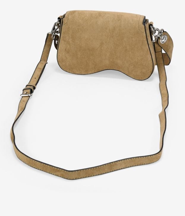 Bolso de hombro visón con solapa - Imagen 3