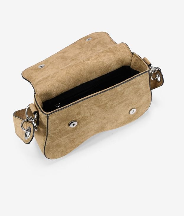 Bolso de hombro visón con solapa - Imagen 4