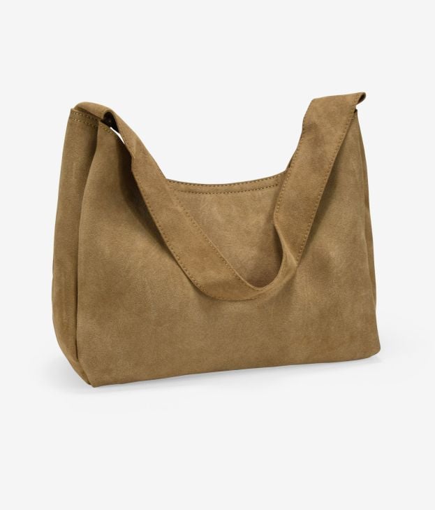 Bolso de hombro visón en piel con hebilla - Imagen 3