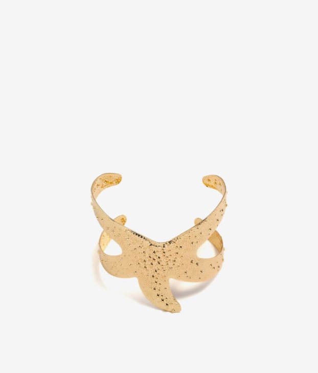 Brazalete en forma de estrella de mar dorada 