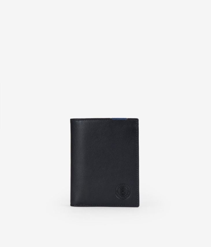 Black wallet with purse