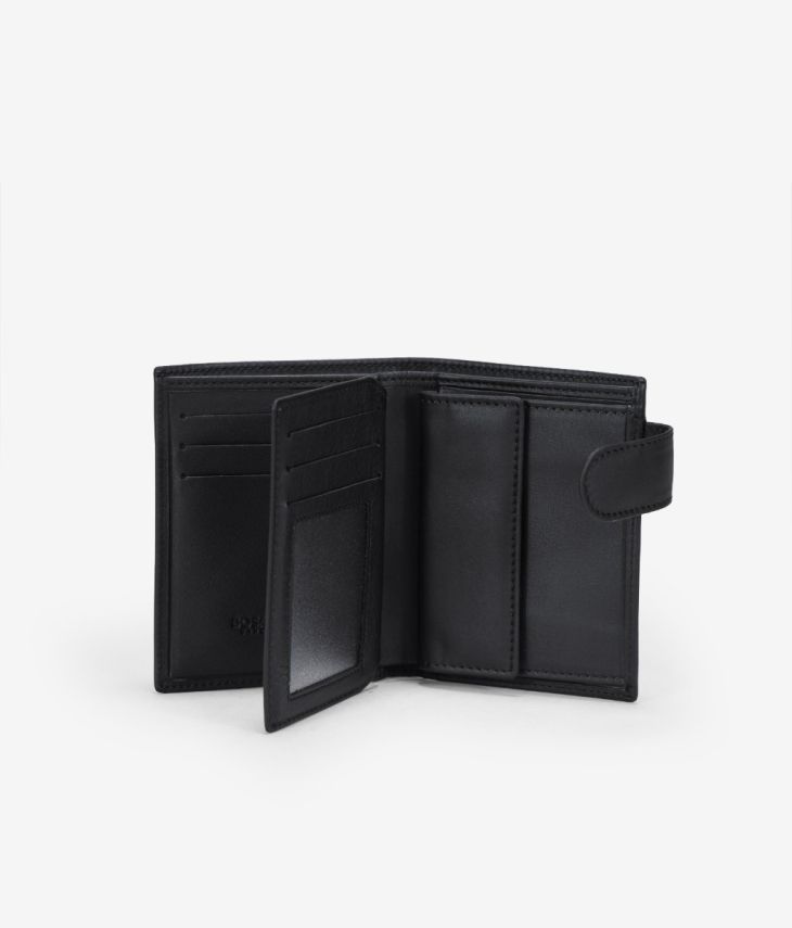Herren Geldbörse aus schwarzem Leder