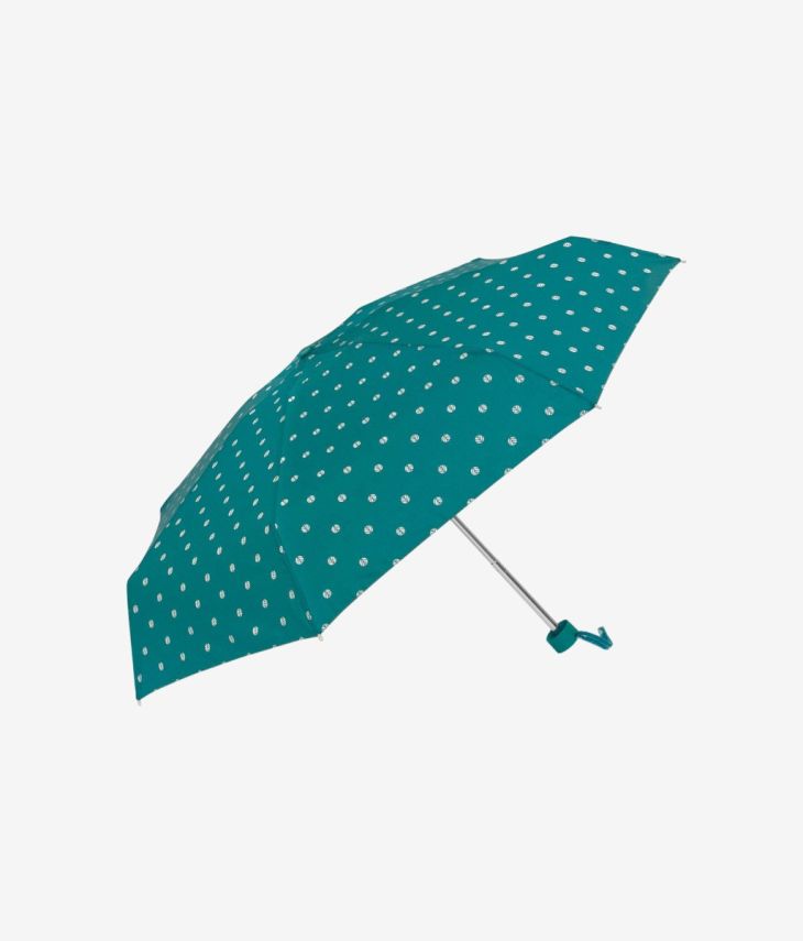 Kleiner türkisfarbener Regenschirm