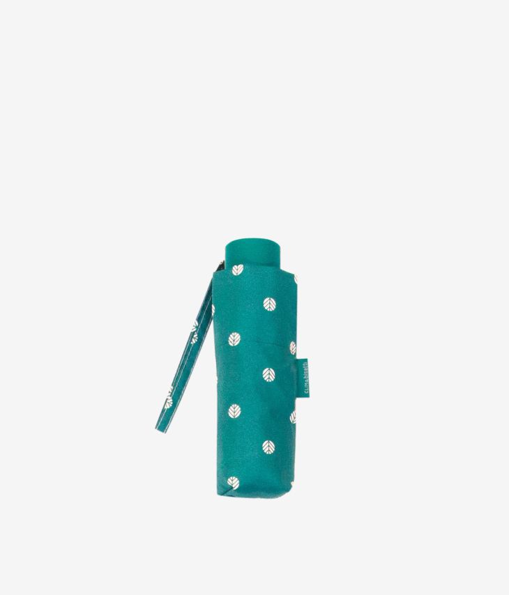 small turquoise umbrella