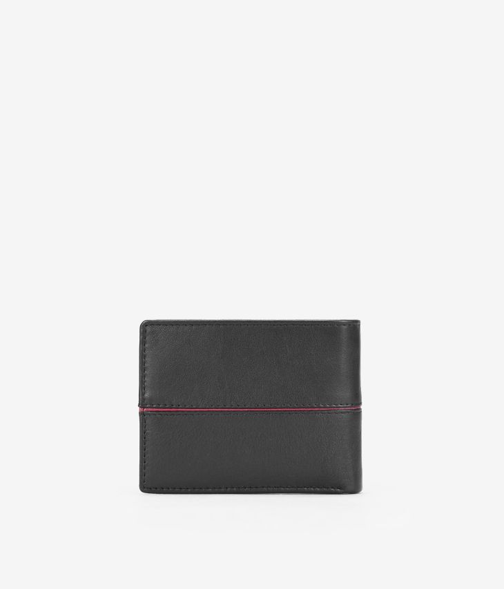 American black leather wallet without purse