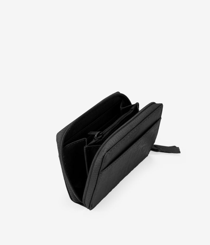 Black leather purse