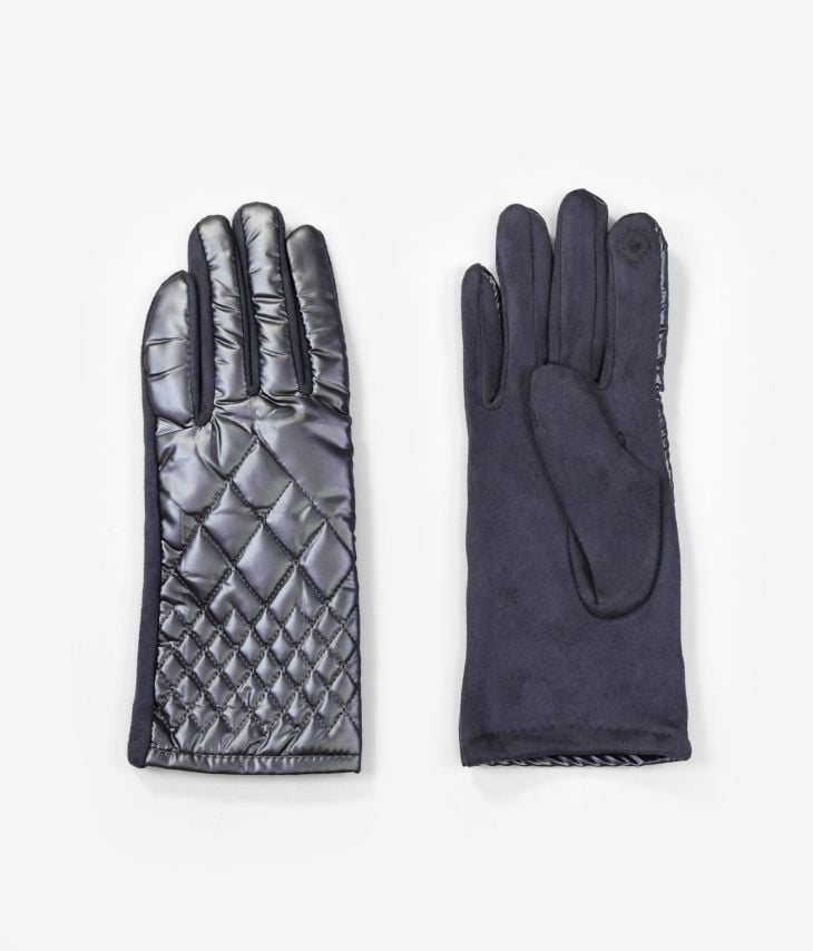 Padded metallic lead gloves