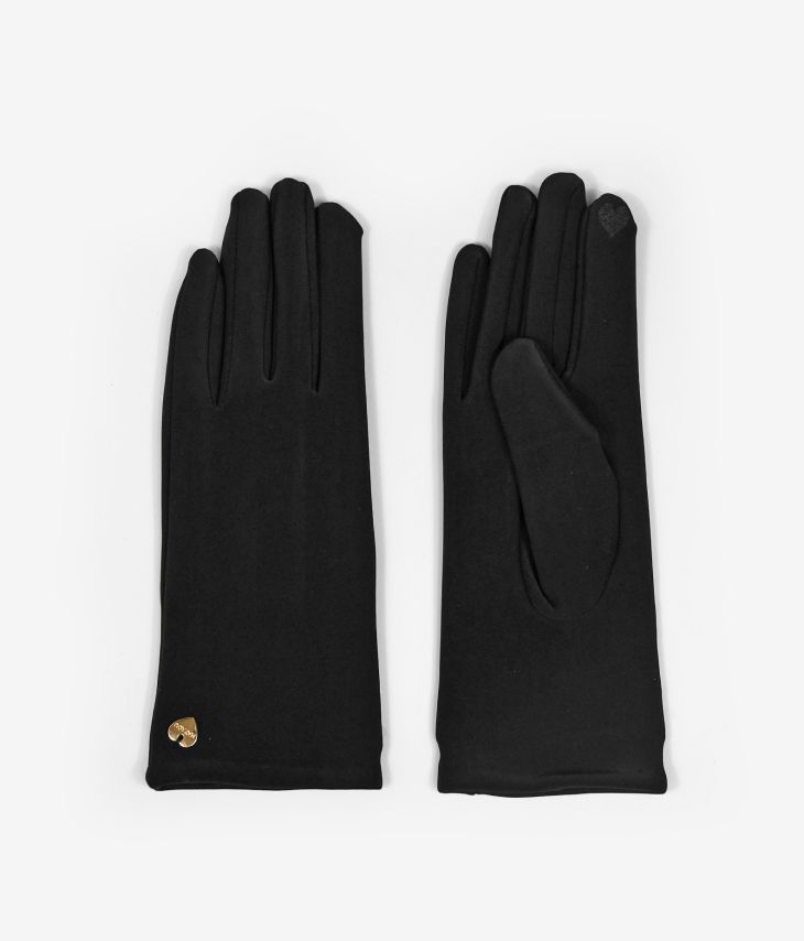 Tactile black gloves