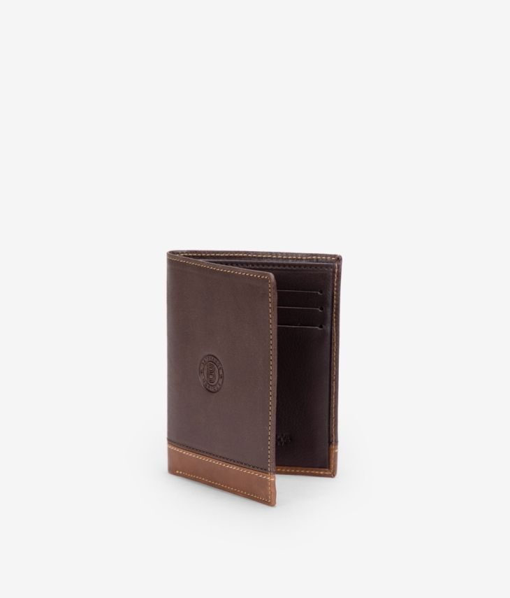 Braunes Leder Portemonnaie