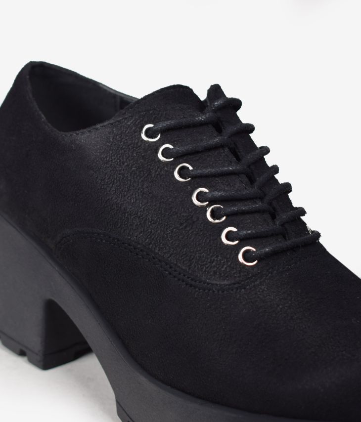 Black platform shoes