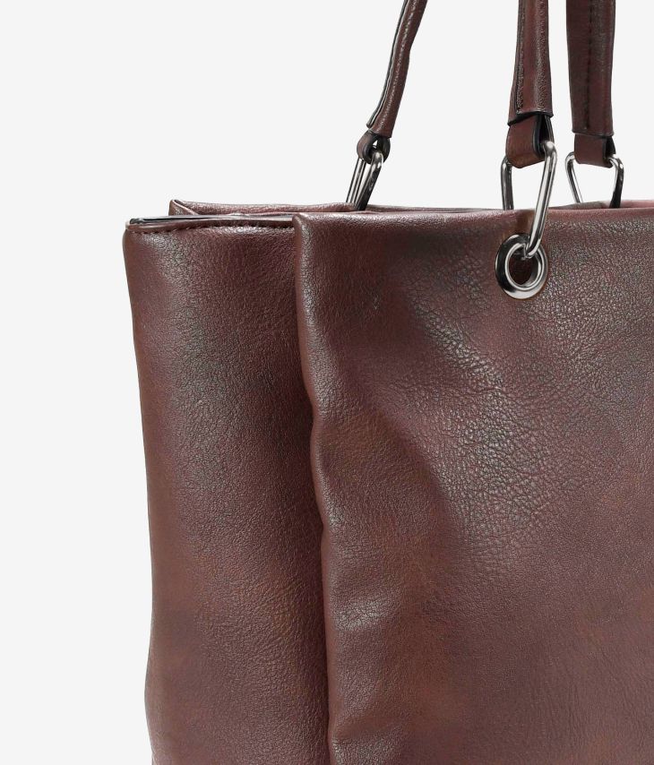 Brown briefcase for laptop