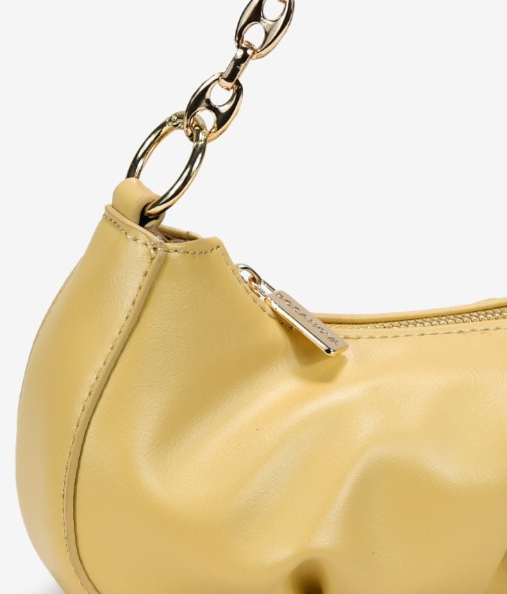 Mini bolsa baguete amarela
