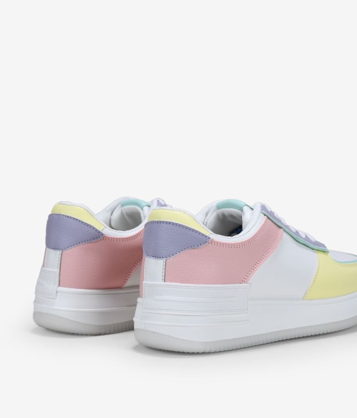 Sneakers con plateau multicolori