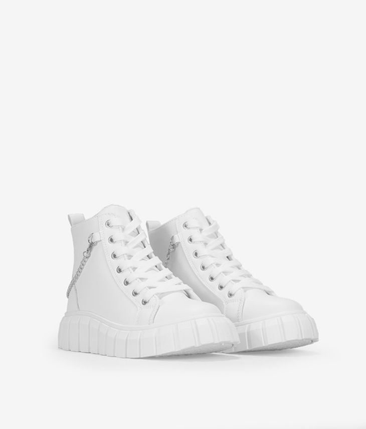 Weiße niedrige Sneakers