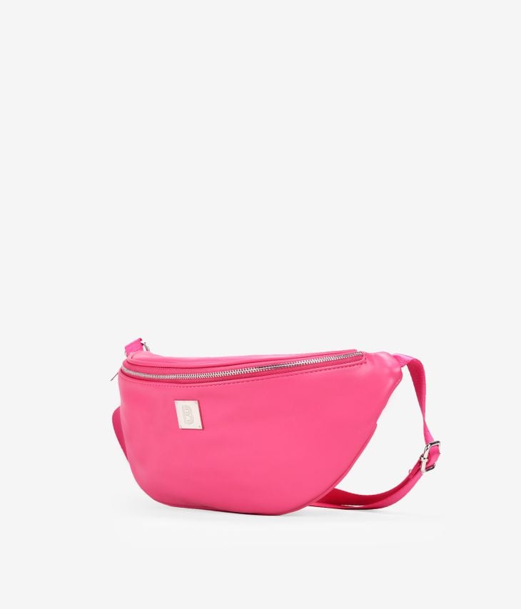 Bolsa de cintura rosa com logo