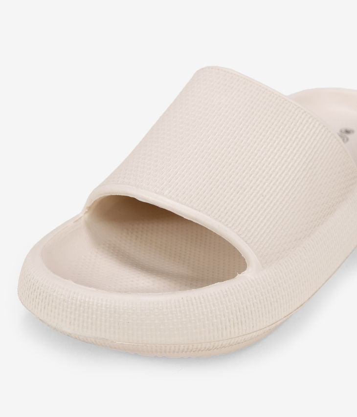 sandali in gomma bianca