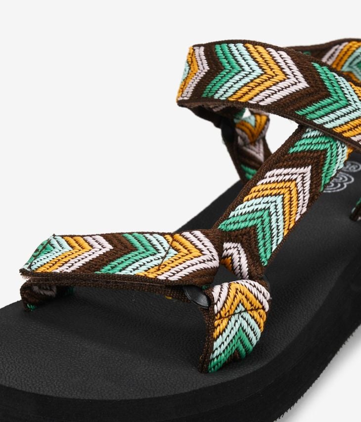 Sandales de sport à imprimé ethnique