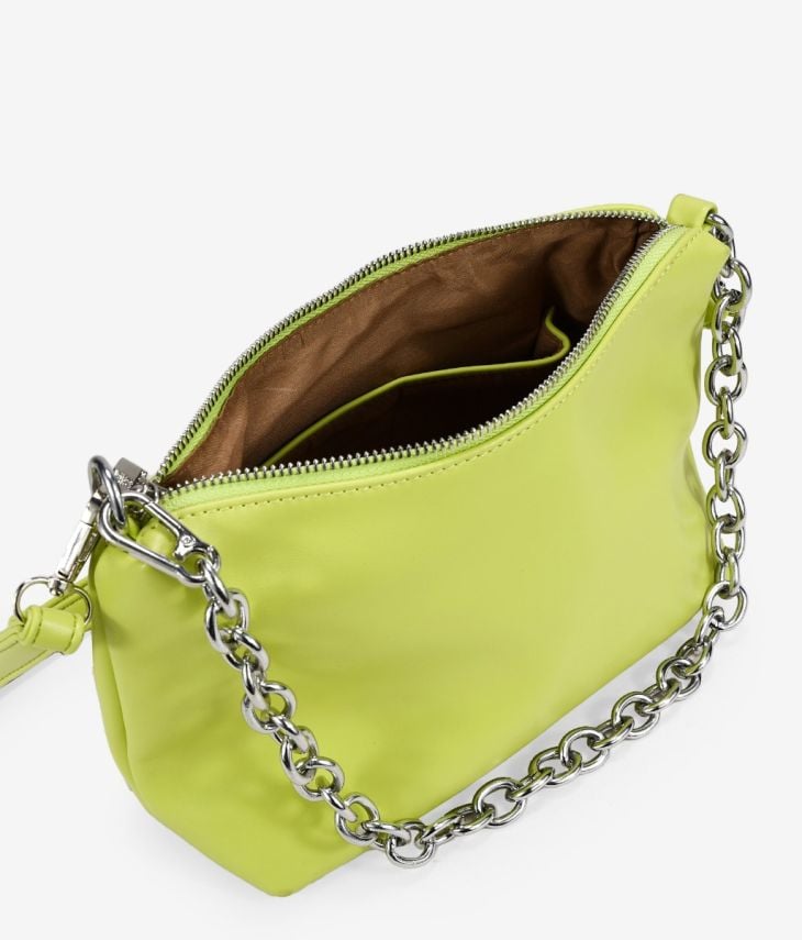 Petit sac citron vert avec chaîne