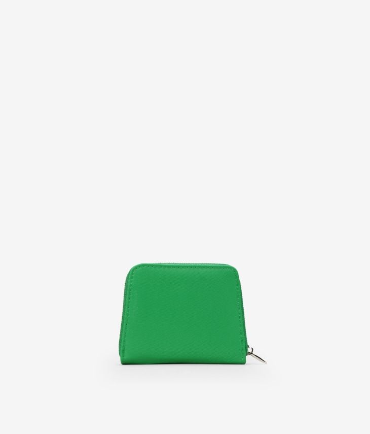 Monedero verde en nylon