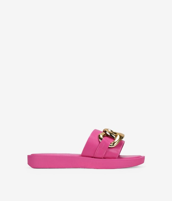 Sandali rosa con catena