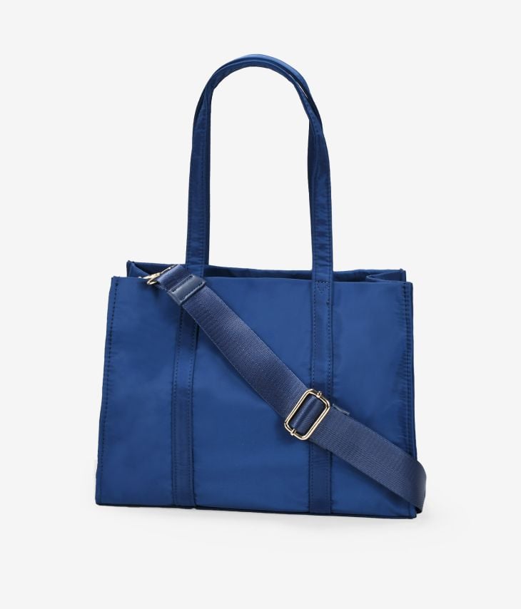Blaue Schulter-Shopper-Tasche