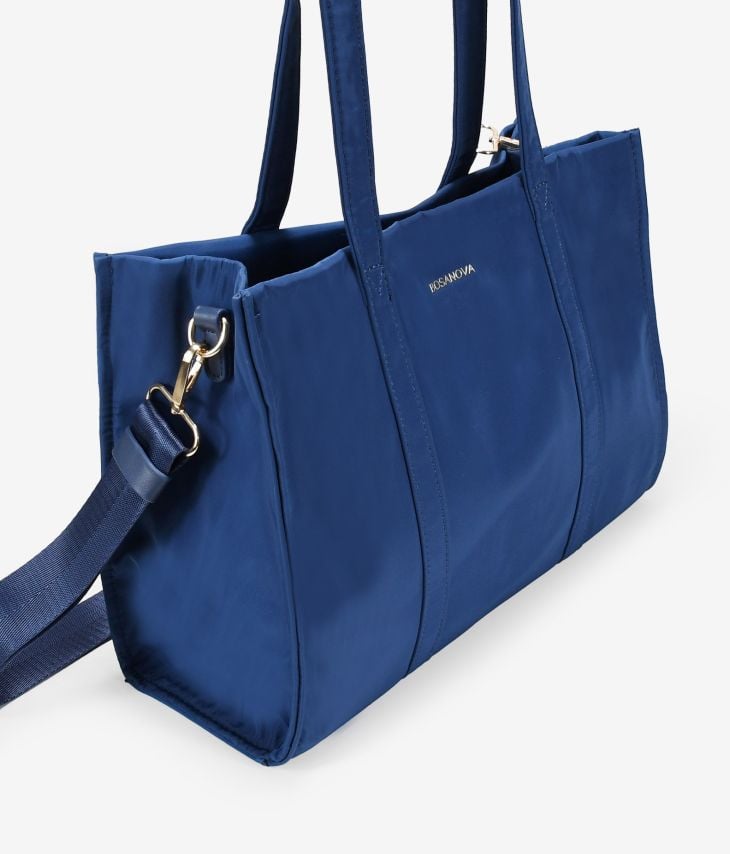 Blaue Schulter-Shopper-Tasche