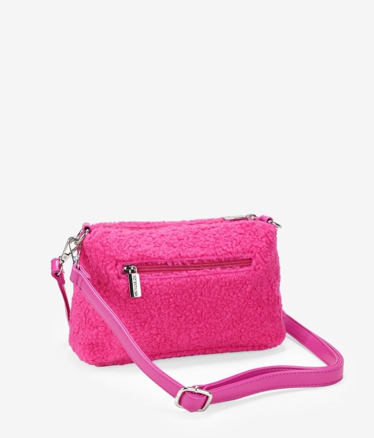 Tasche aus rosafarbenem Lammfell