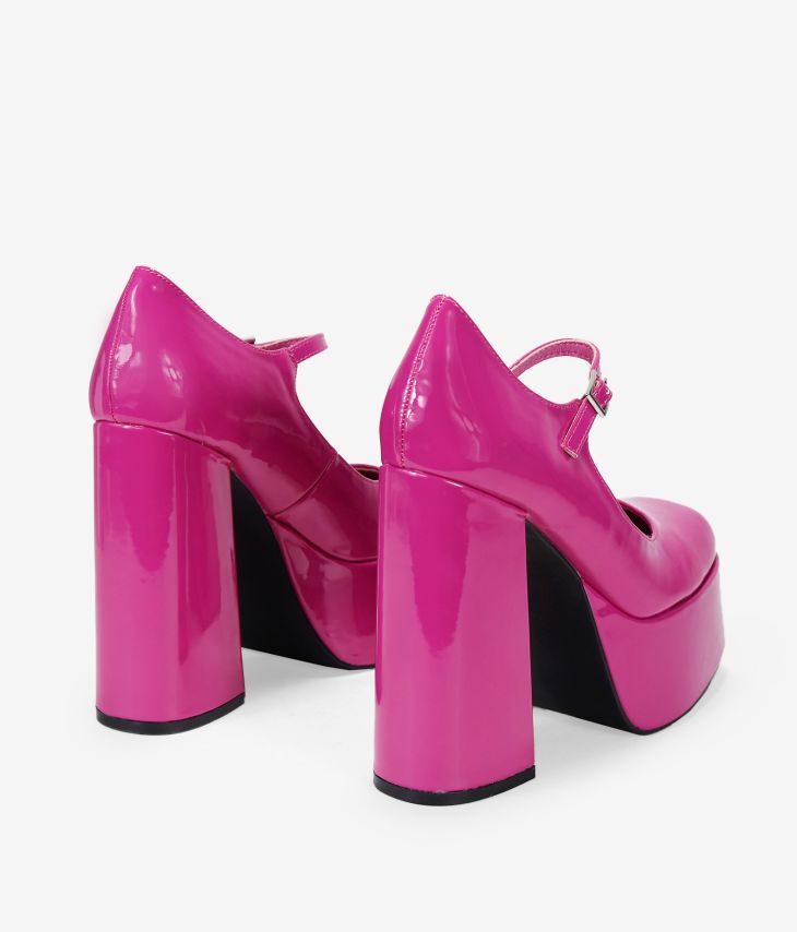 Sapato de salto alto rosa XXL