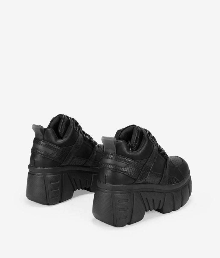 Zapatillas con plataforma negras