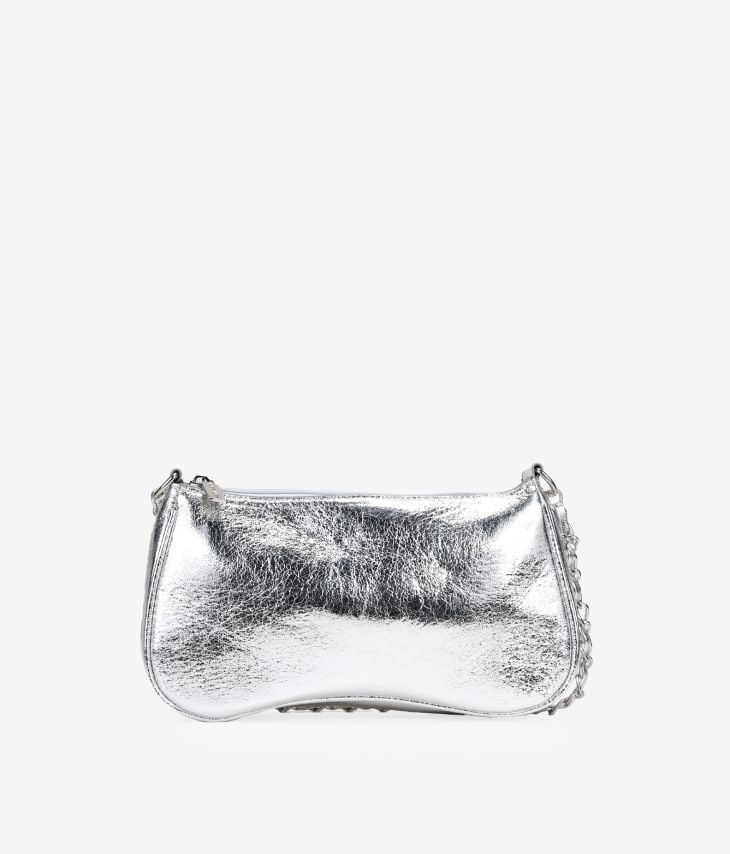 Silver Chain Shoulder Bag
