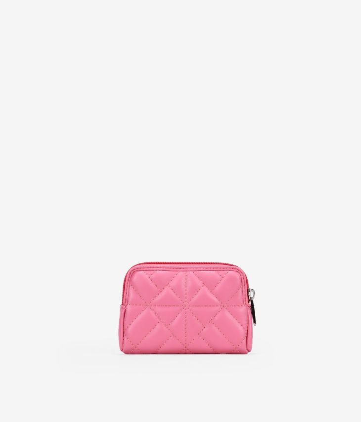 Bolsa pequena de couro vegano rosa