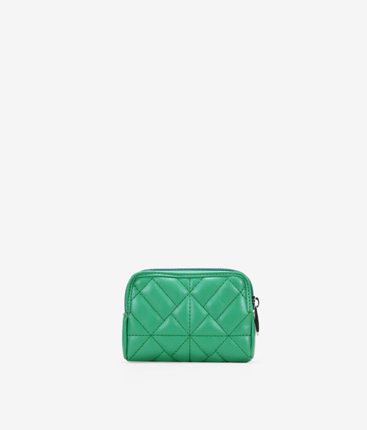 Bolsa pequena em couro vegano verde