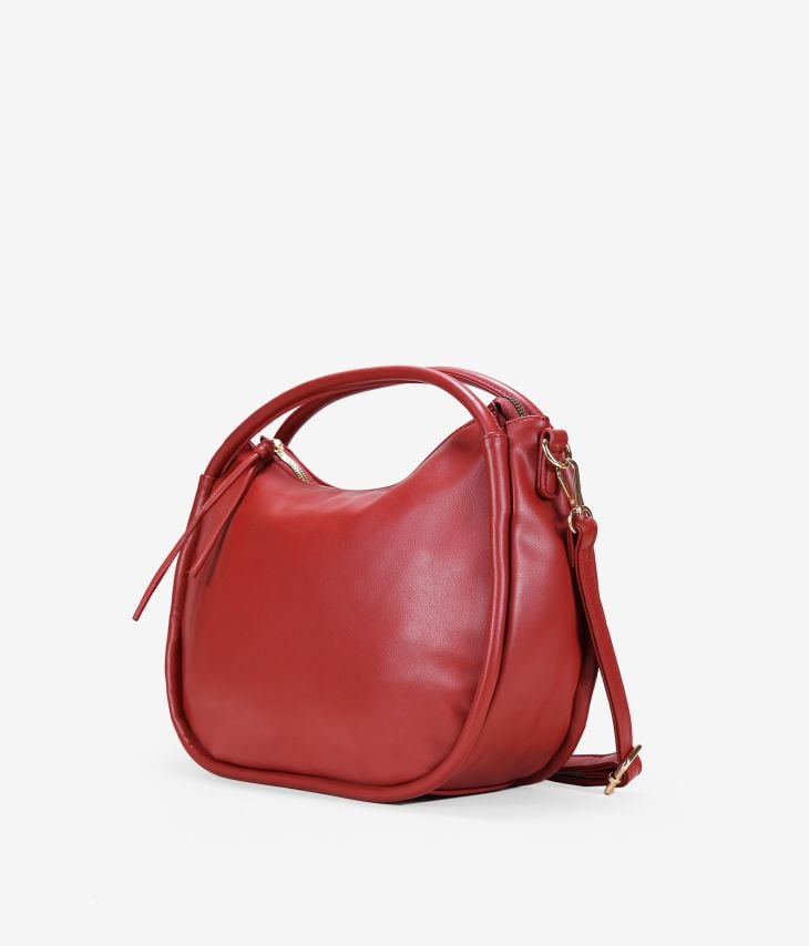 Rote Handtasche mit Kette